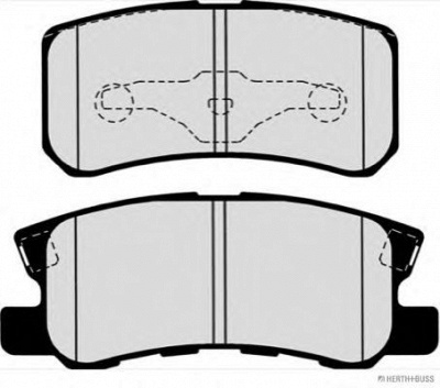 HERTH BUSS JAKOPARTS j3615010 -  Комплект тормозных колодок, дисковый тормоз